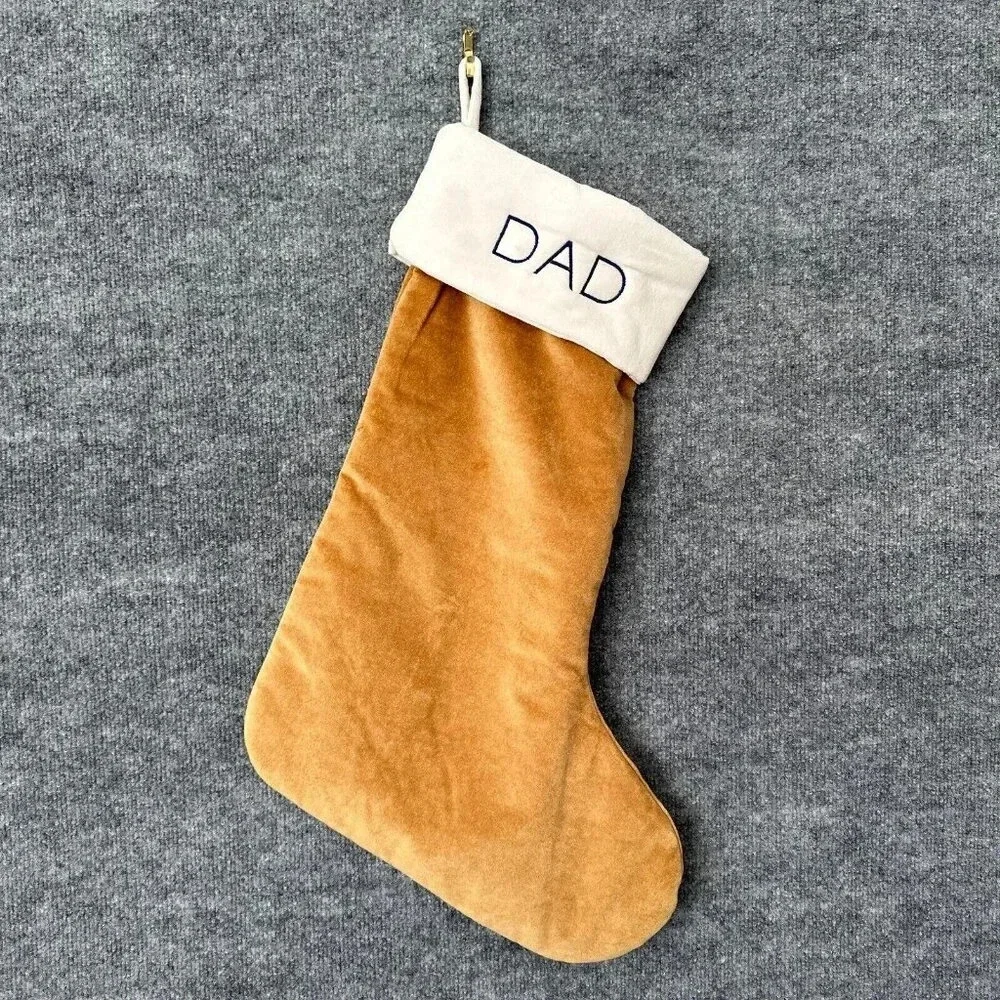 West Elm Tan Holiday Stocking
